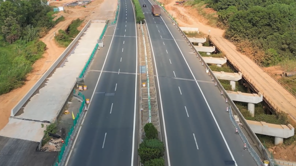 楚天通衢再升级！中建八局武汉绕城高速“扩容”通车-71