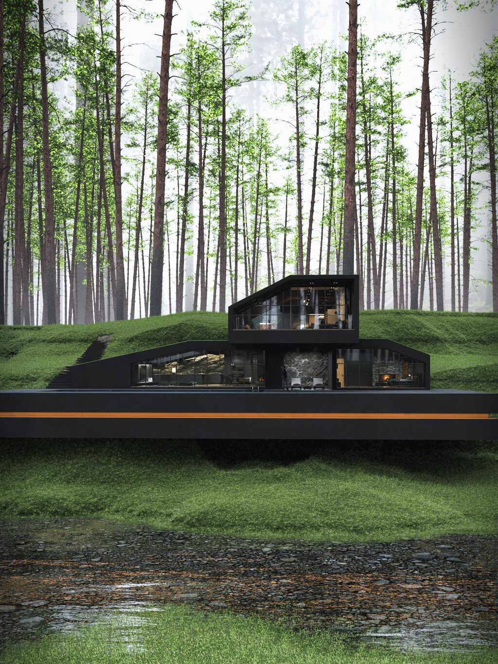 Black Villa New York（纽约黑别墅）丨美国纽约丨Atelier Reza Mohtashami-24