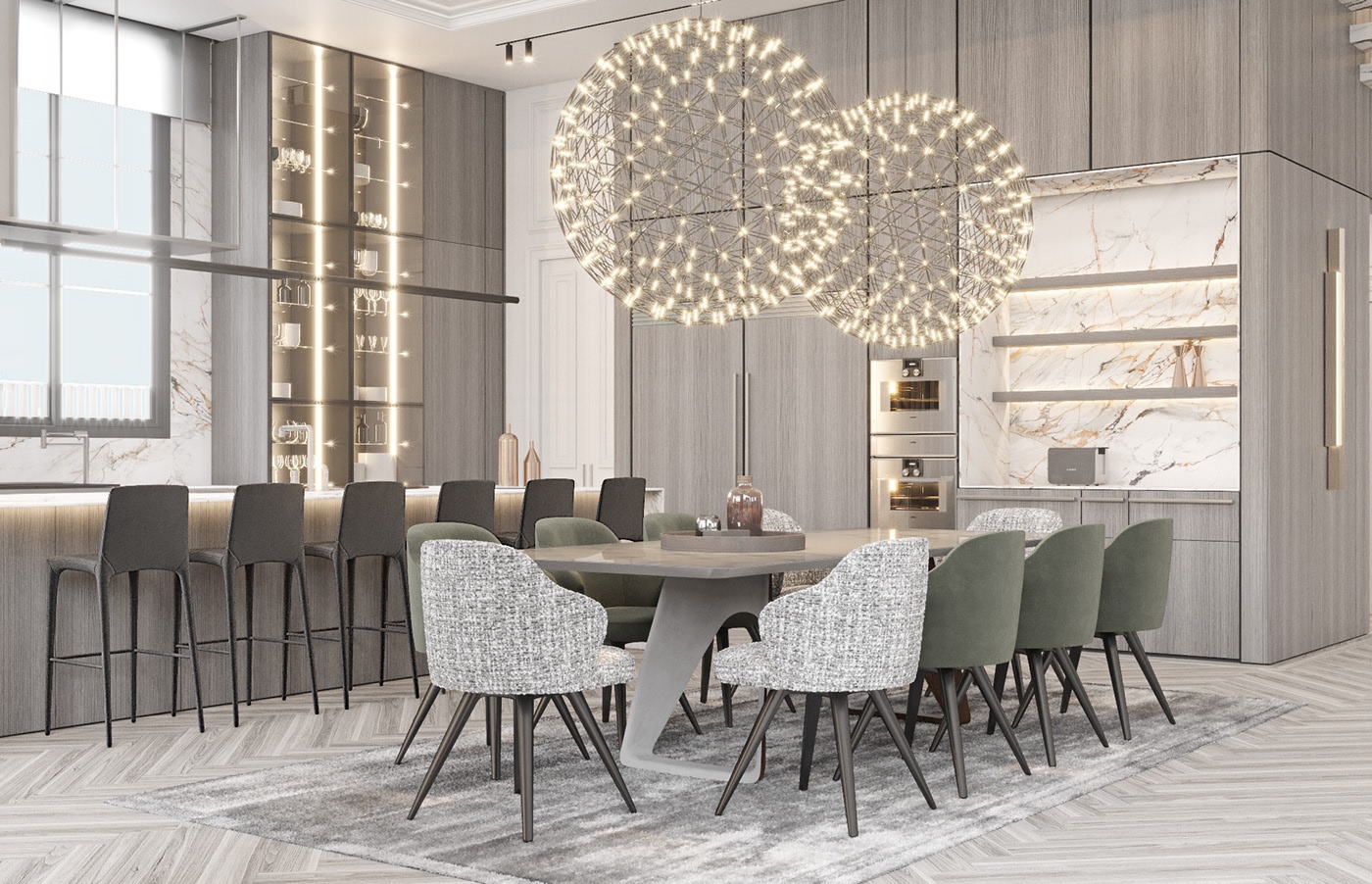 浅色系别墅设计-8