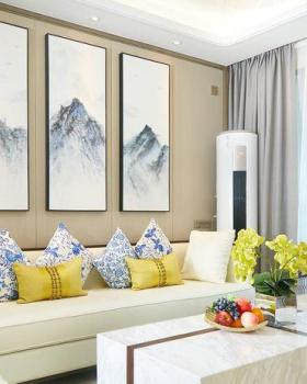新中式风格在深圳联建·君钰府 K 户型的优雅呈现