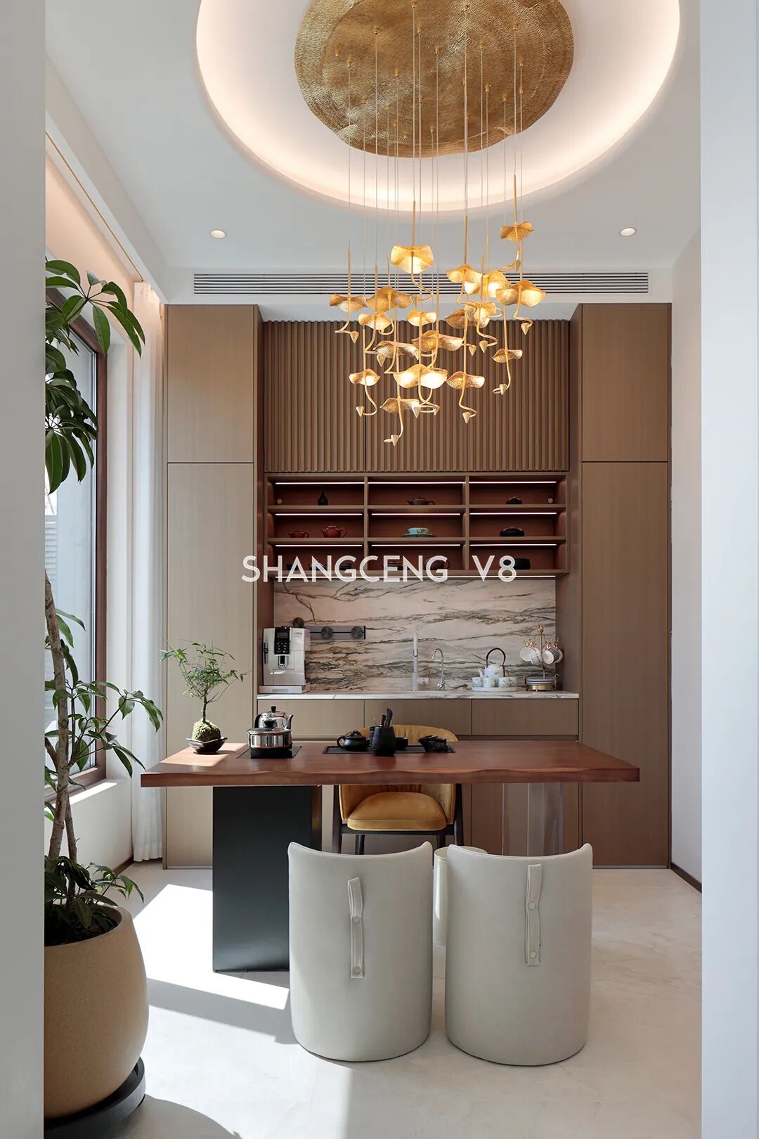 尚层V8实景|480㎡现代别墅，打破传统居住边界，聚焦空间，关联自然-40