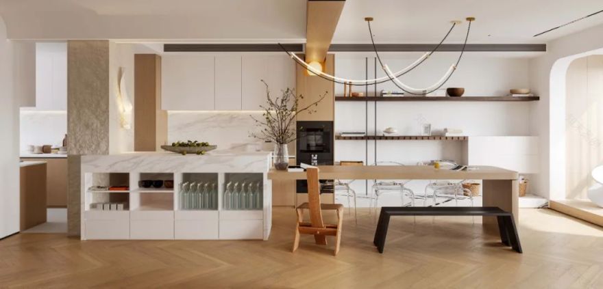 田野伏特加 · 自由风的 160㎡治愈空间设计丨中国天津丨DEEP WHITE-37