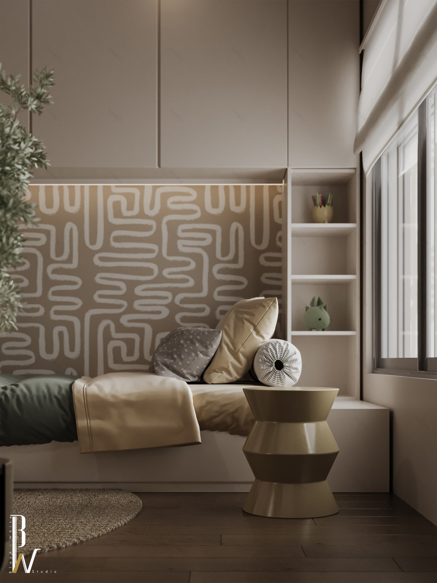 儿童房设计丨波兰丨Black N White-8