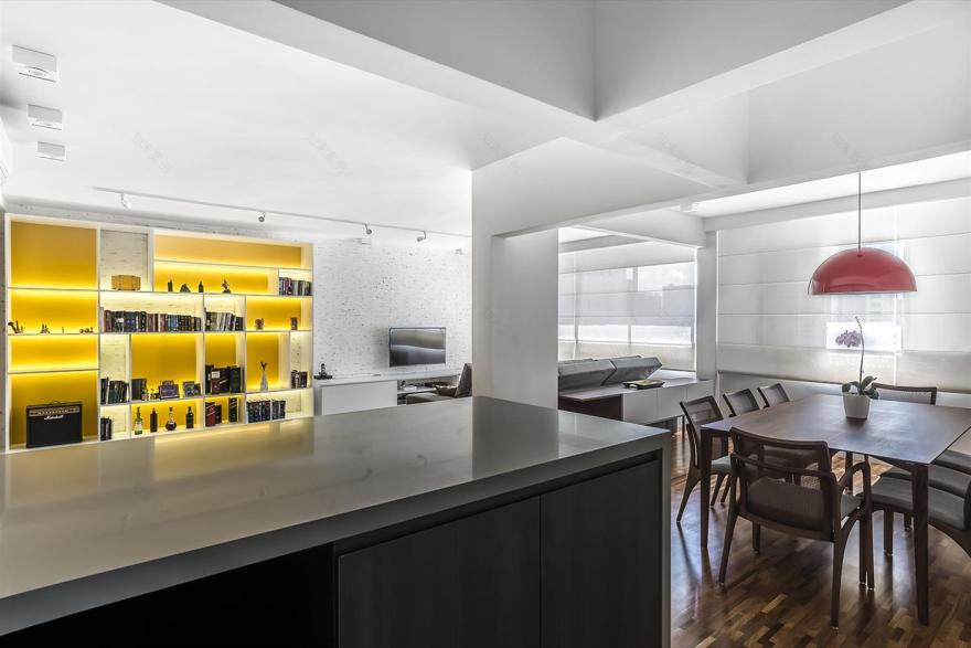 巴西圣保罗 Apartamento Perdizes 278 公寓 | 木质与白色的诗意融合-12