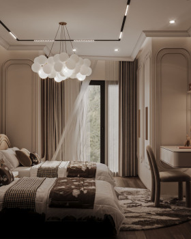 新古典风格双人卧室丨埃及丨KHOLOD AMJAD