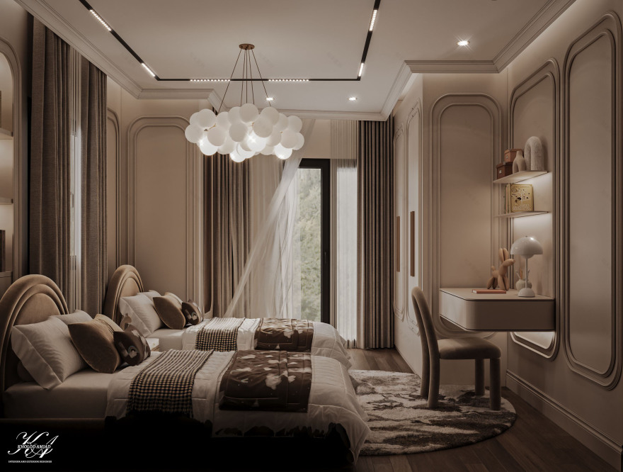 新古典风格双人卧室丨埃及丨KHOLOD AMJAD-12