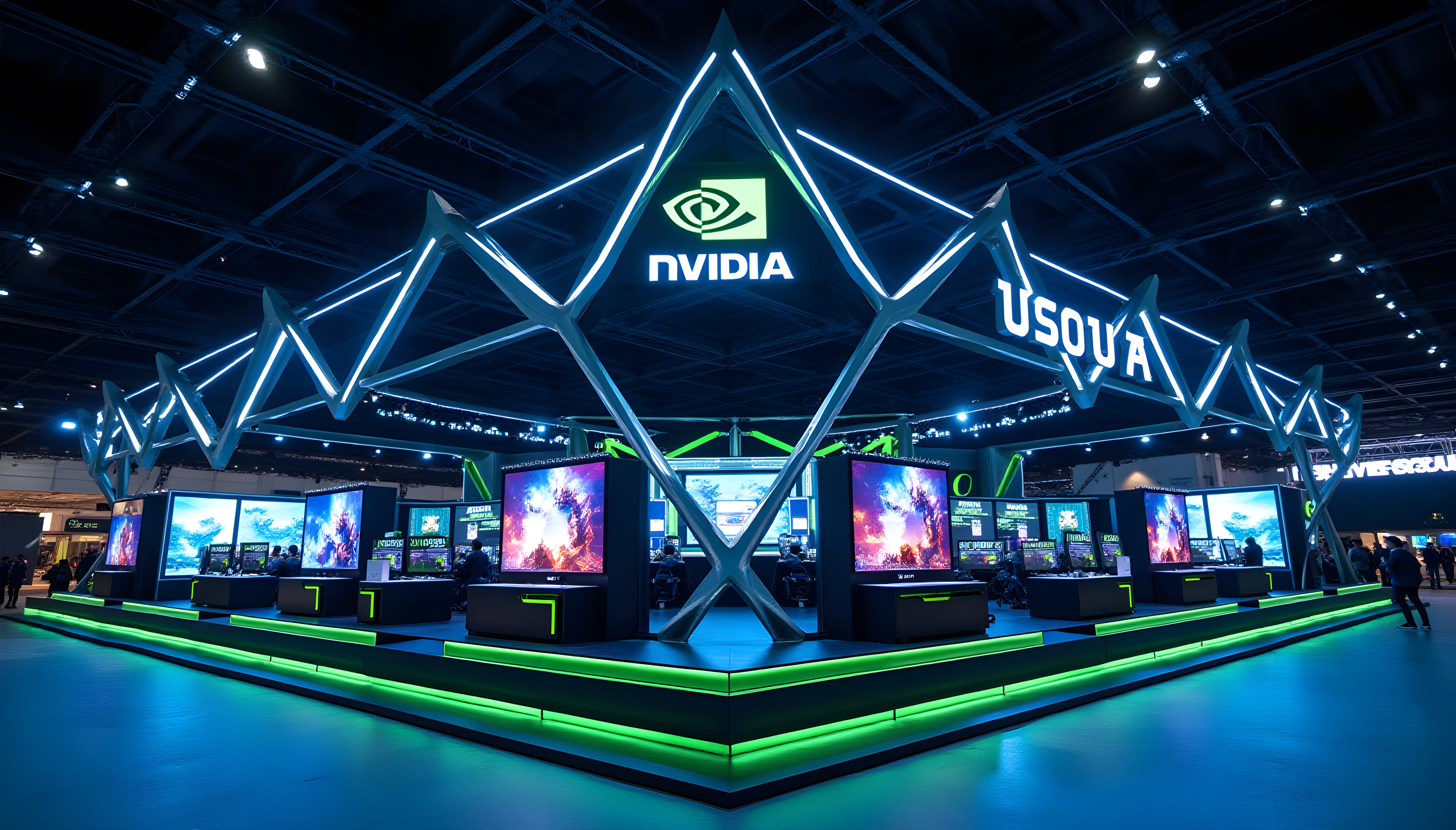 NVIDIA game exhibition booth.-27