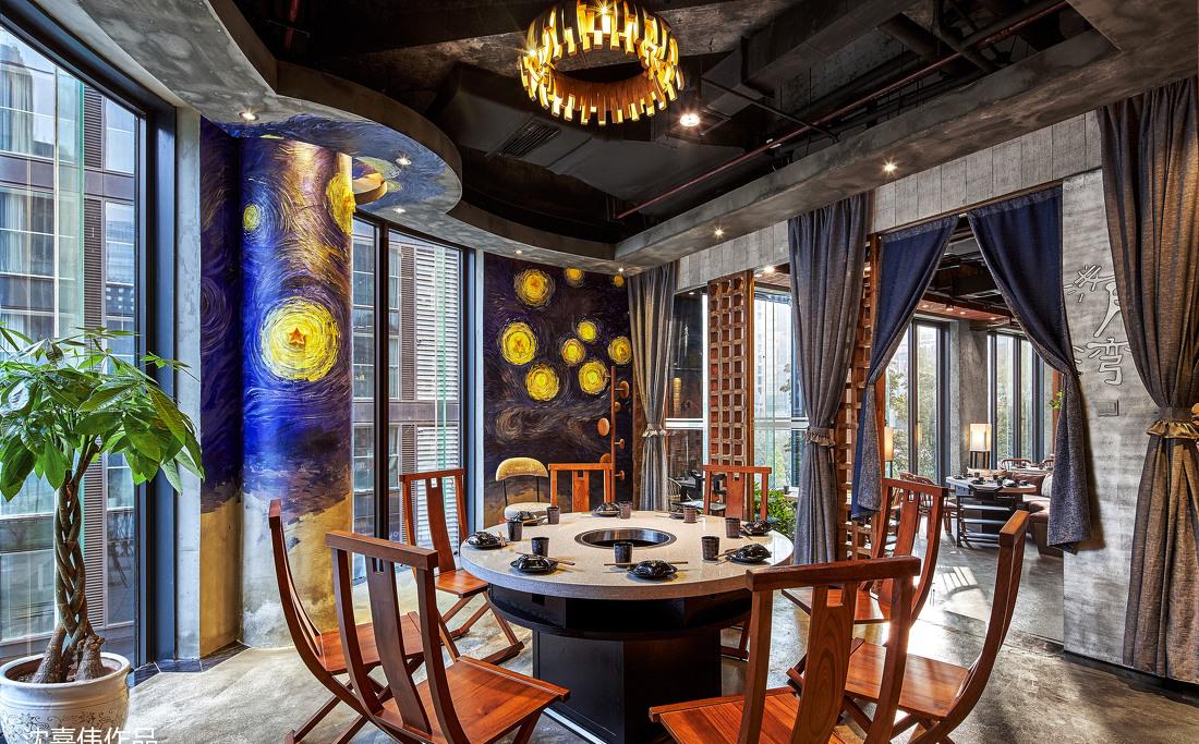 火锅店丨沈嘉伟设计作品—园里火锅-6