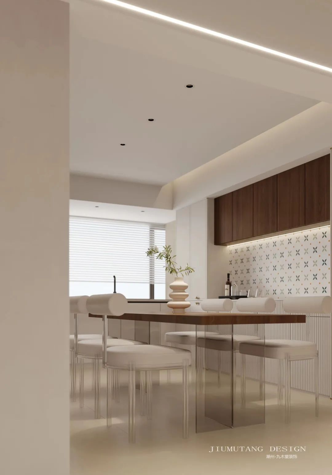 轻法式艺术交互空间,红树林 217㎡四口之家设计丨九木堂设计-31