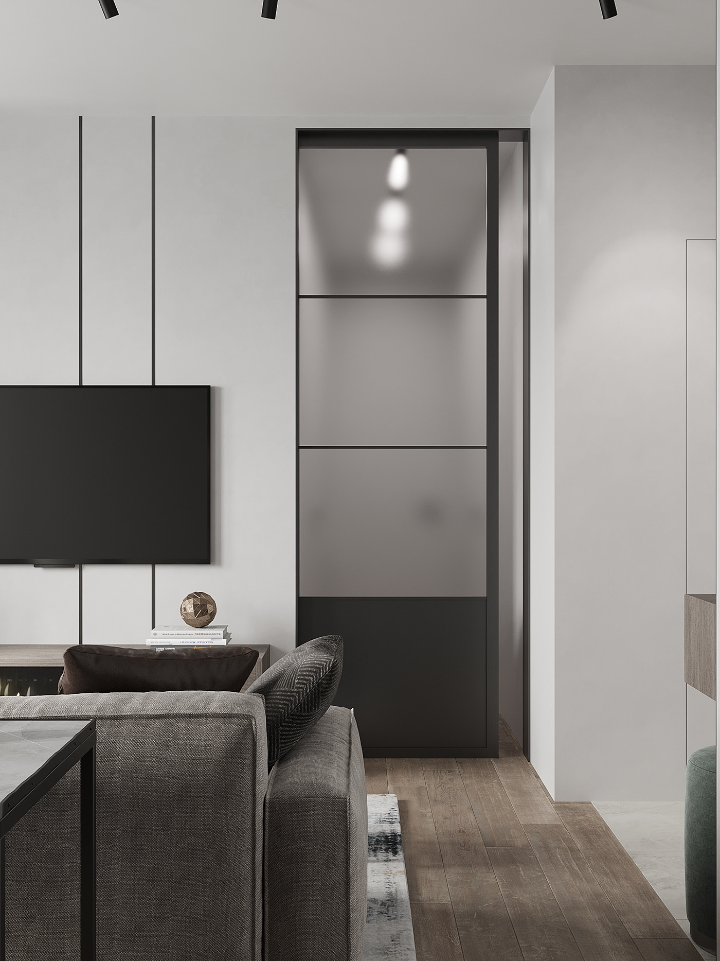 高级灰色系公寓设计 超有范儿！-2