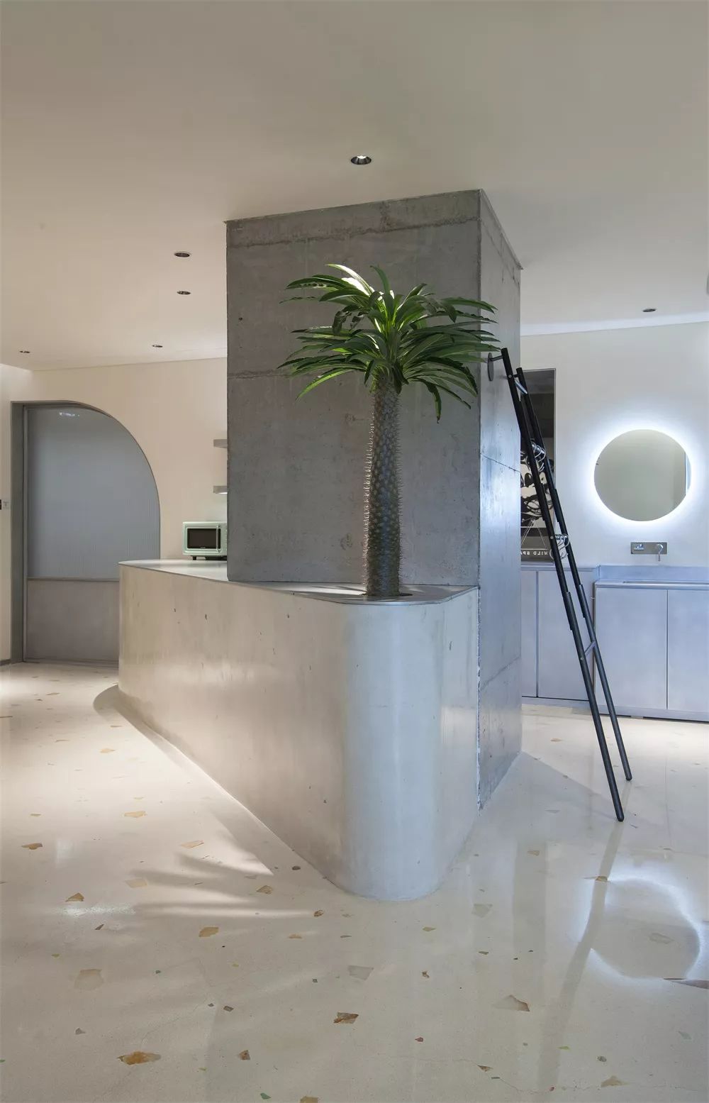 卧野空间设计事务所办公室——自由交流的弧形空间-53