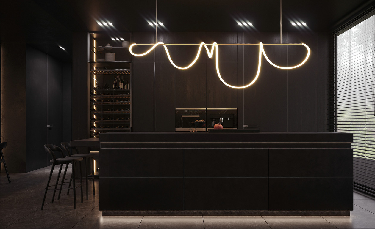 高级黑色系空间设计-5