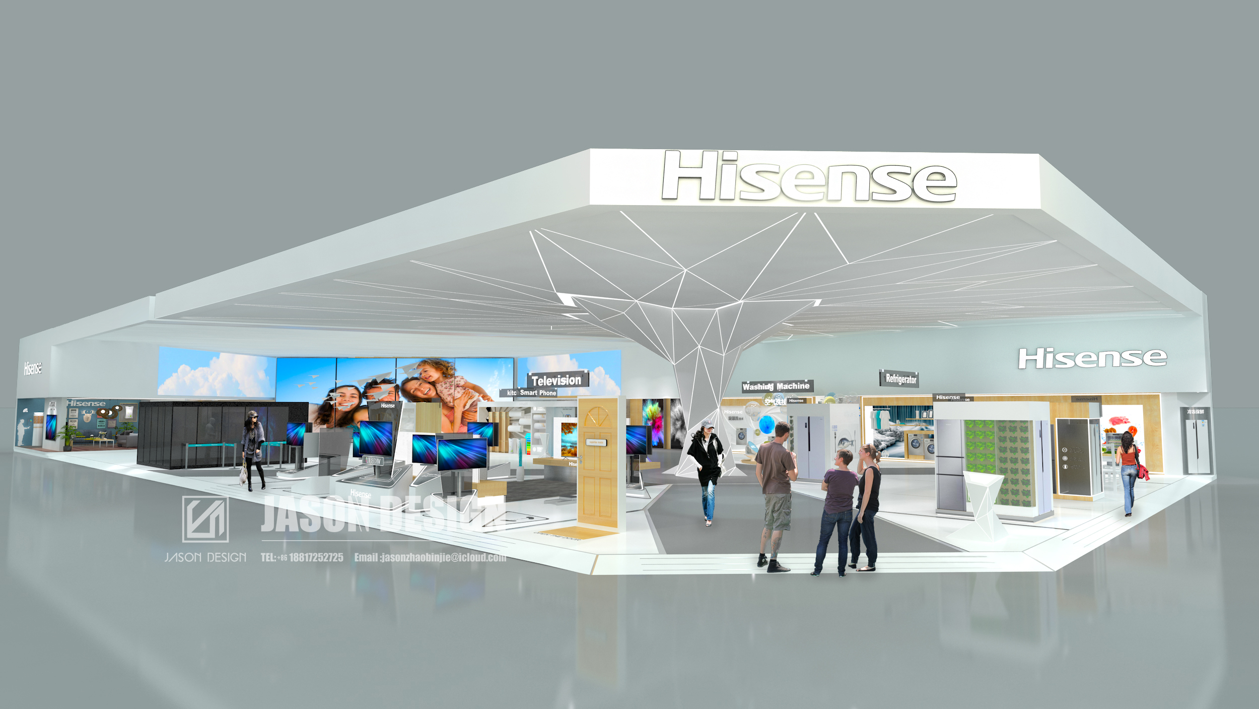 2017 年中国上海 AWE 海信展厅设计丨Jason zhao,YOYO pan-4