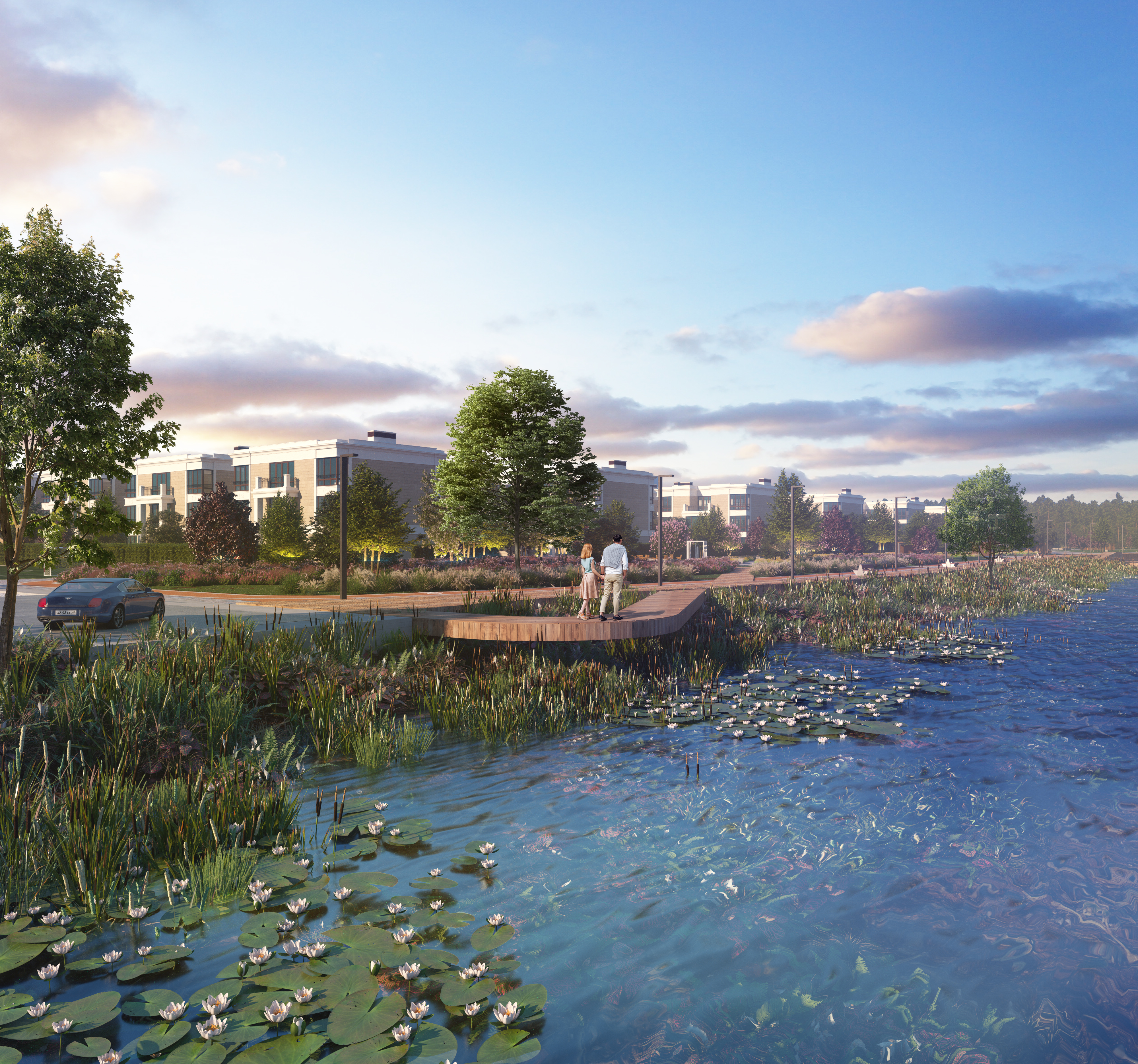 cottage village by the river - CGI-3