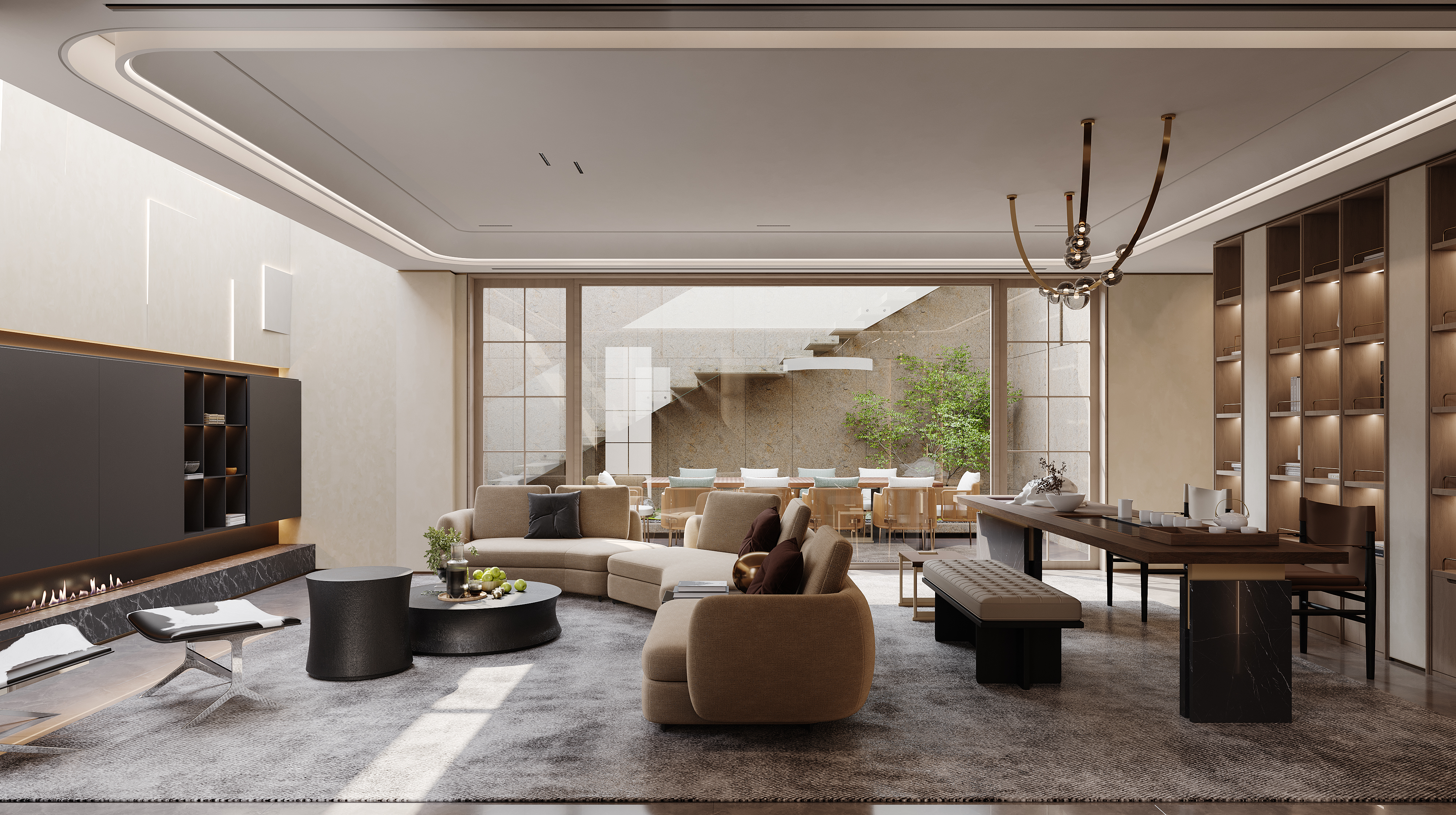 轻奢风别墅设计-10