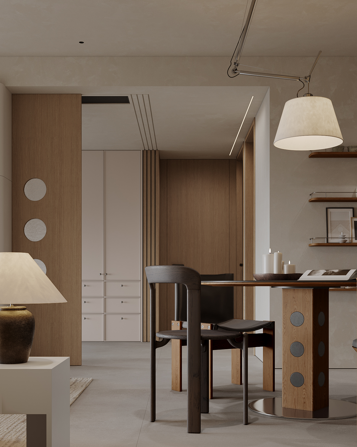 Vike表现新作·现代原木家丨末舍设计-8