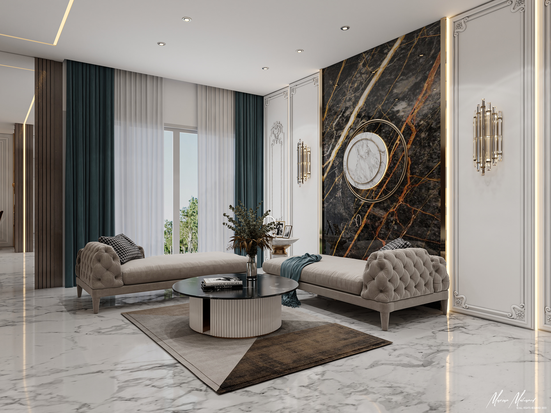 豪华大厅设计丨Ramy helmy designs-6