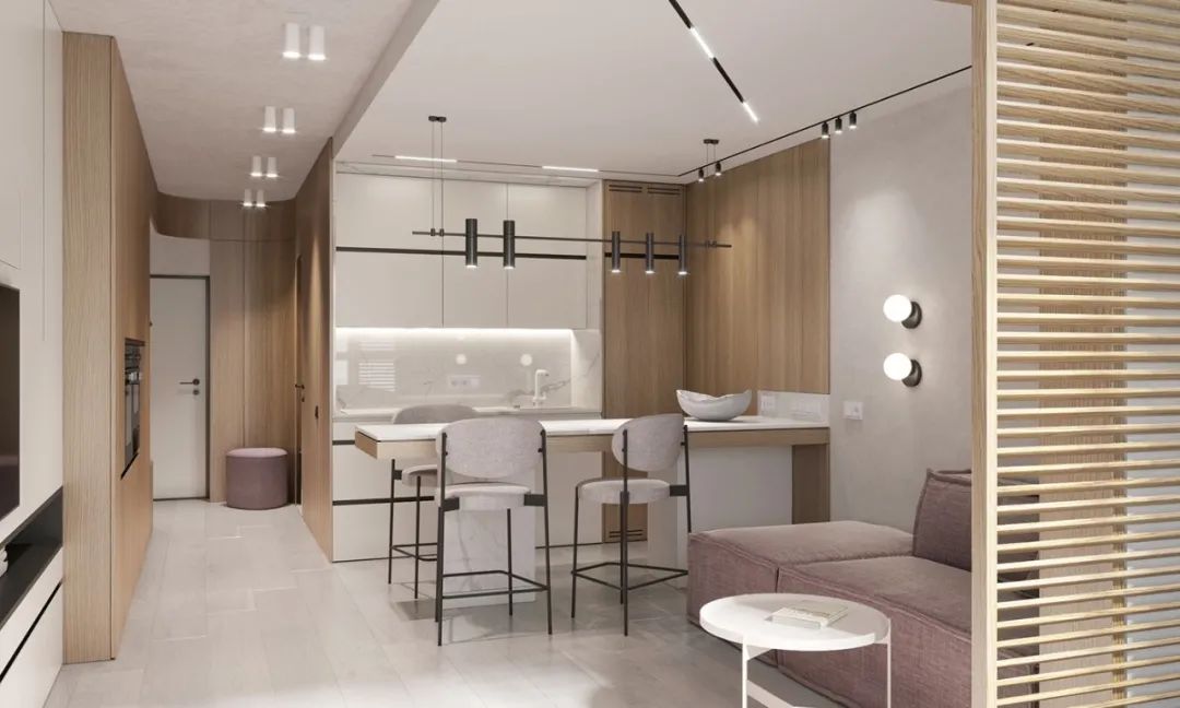 原木风小宅，三十几平也能拥有超强设计感！-12