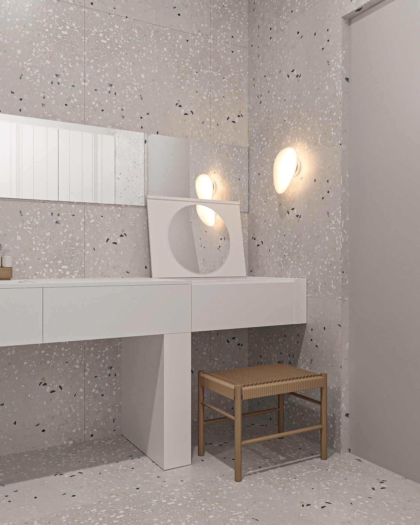 乌克兰基辅浅灰色线住宅设计-26