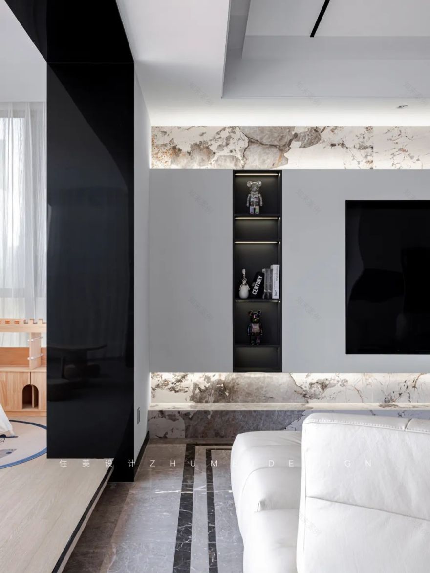 云端之外 · 现代奶油风格的温馨家庭空间设计丨中国长沙丨住美设计-23