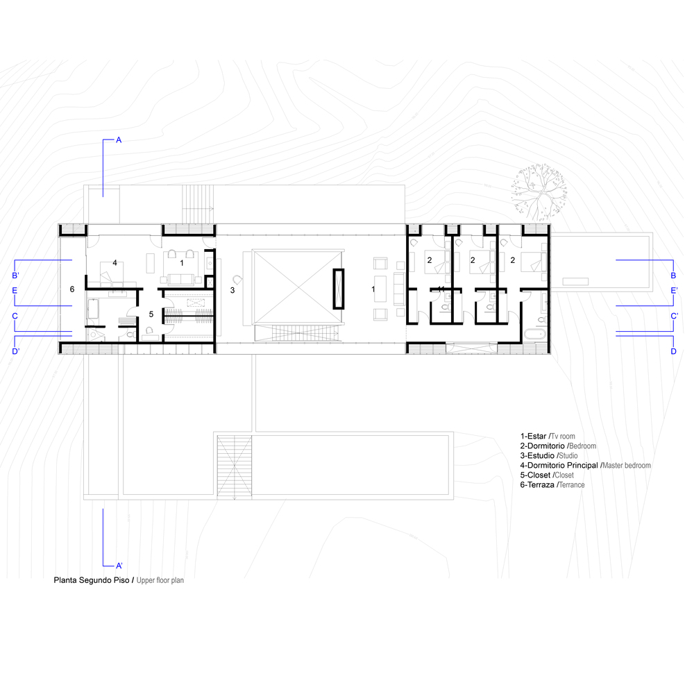 智利 Maiten 度假别墅 | 家庭共享空间与自然景观相融合-38