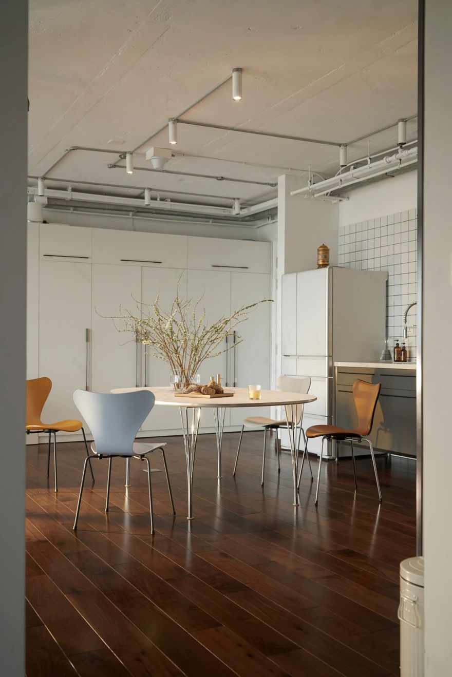 白色简约单身公寓室内设计丨注重人文情怀的现代室内设计社-32