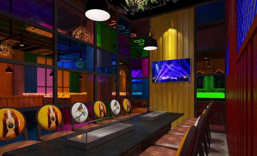 天津武清区锦食此时烧烤店 | 王本设计打造独特烧烤空间-20