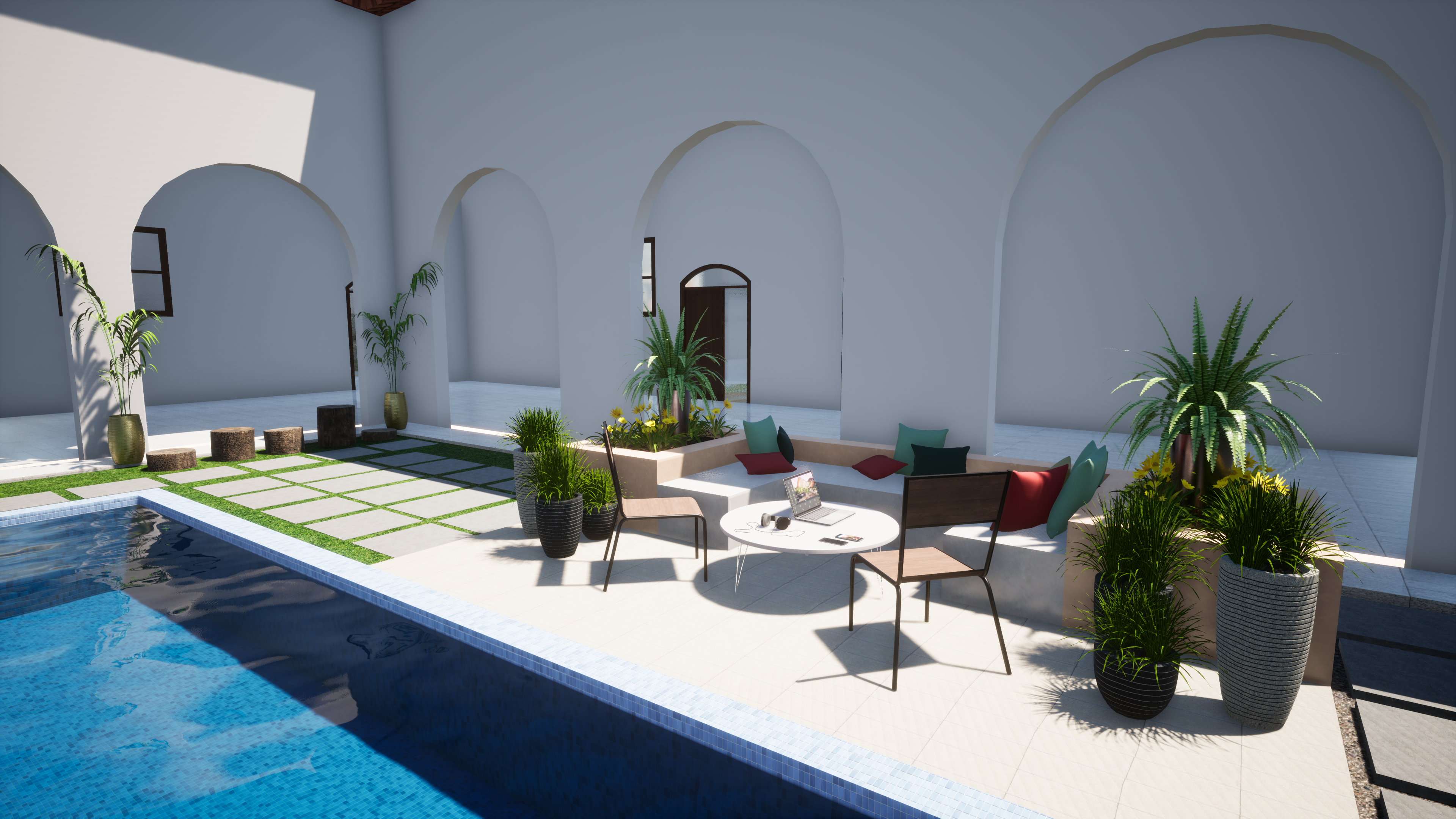 Landscape Design - Pool in Al Ain City-2