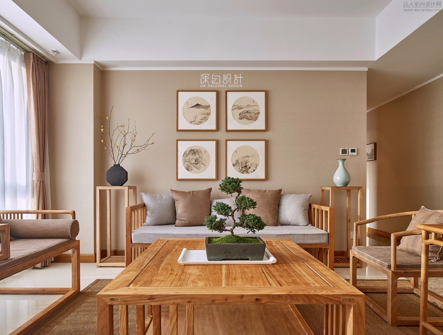 隐·仕——嘉里中心150㎡新中式住宅  深白设计-9