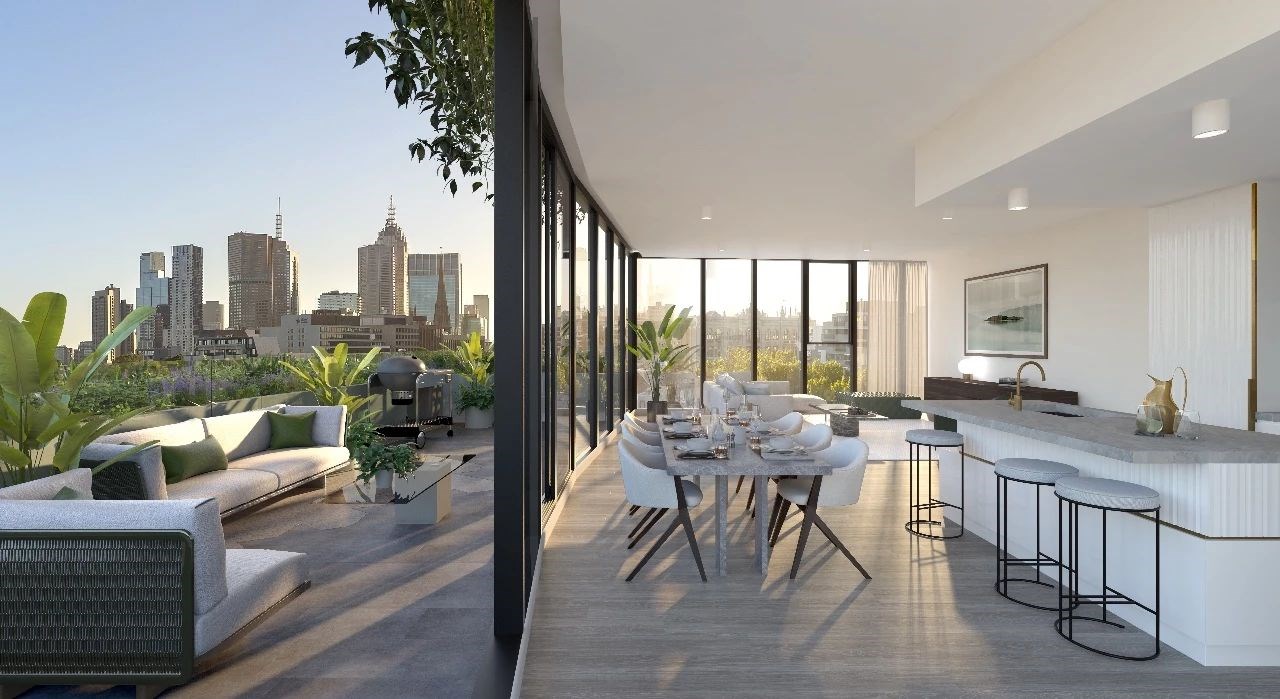 墨尔本 St Boulevard 项目,高科技定制窗户打造城市园林建筑-25