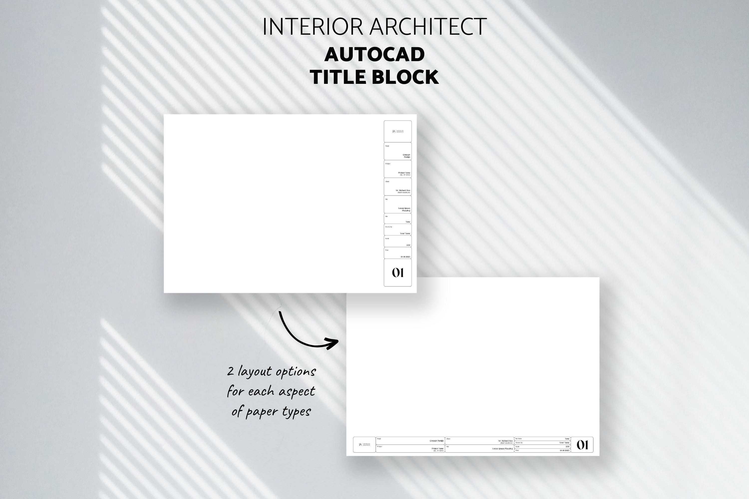 Architecture Title Block Autocad Templates-6