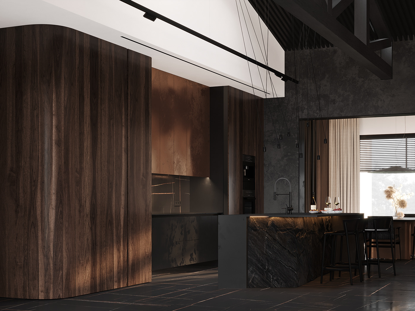 黑棕复古配色空间设计-13