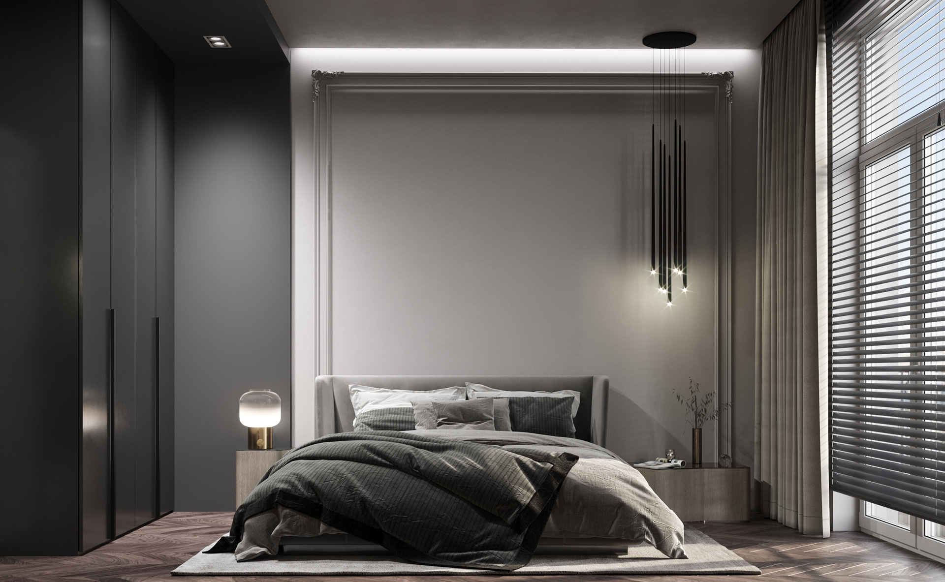 高级灰色系公寓设计 既沉稳又大气！-18