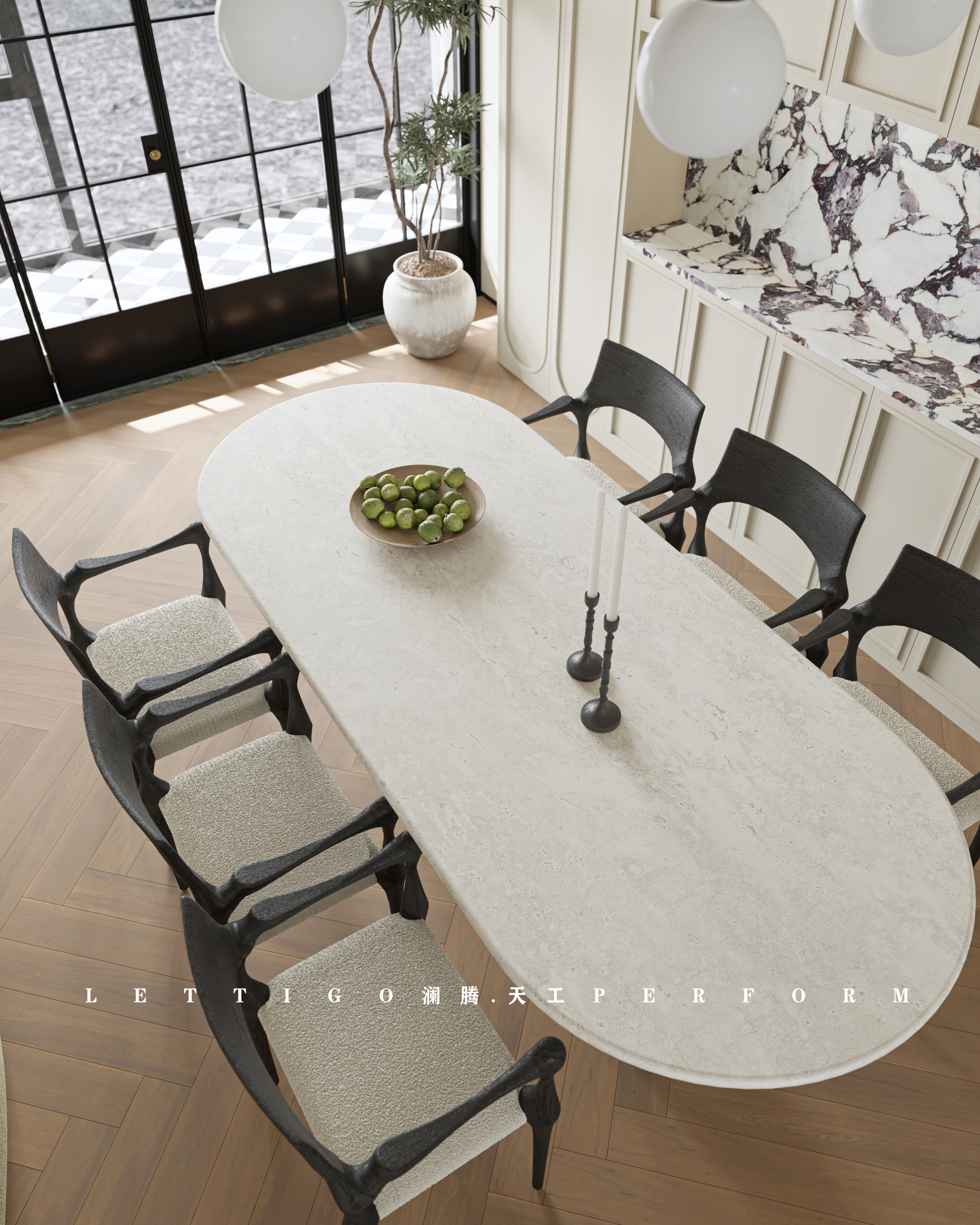 家装|  挑高现代美式 | 浪漫与温馨并存-7