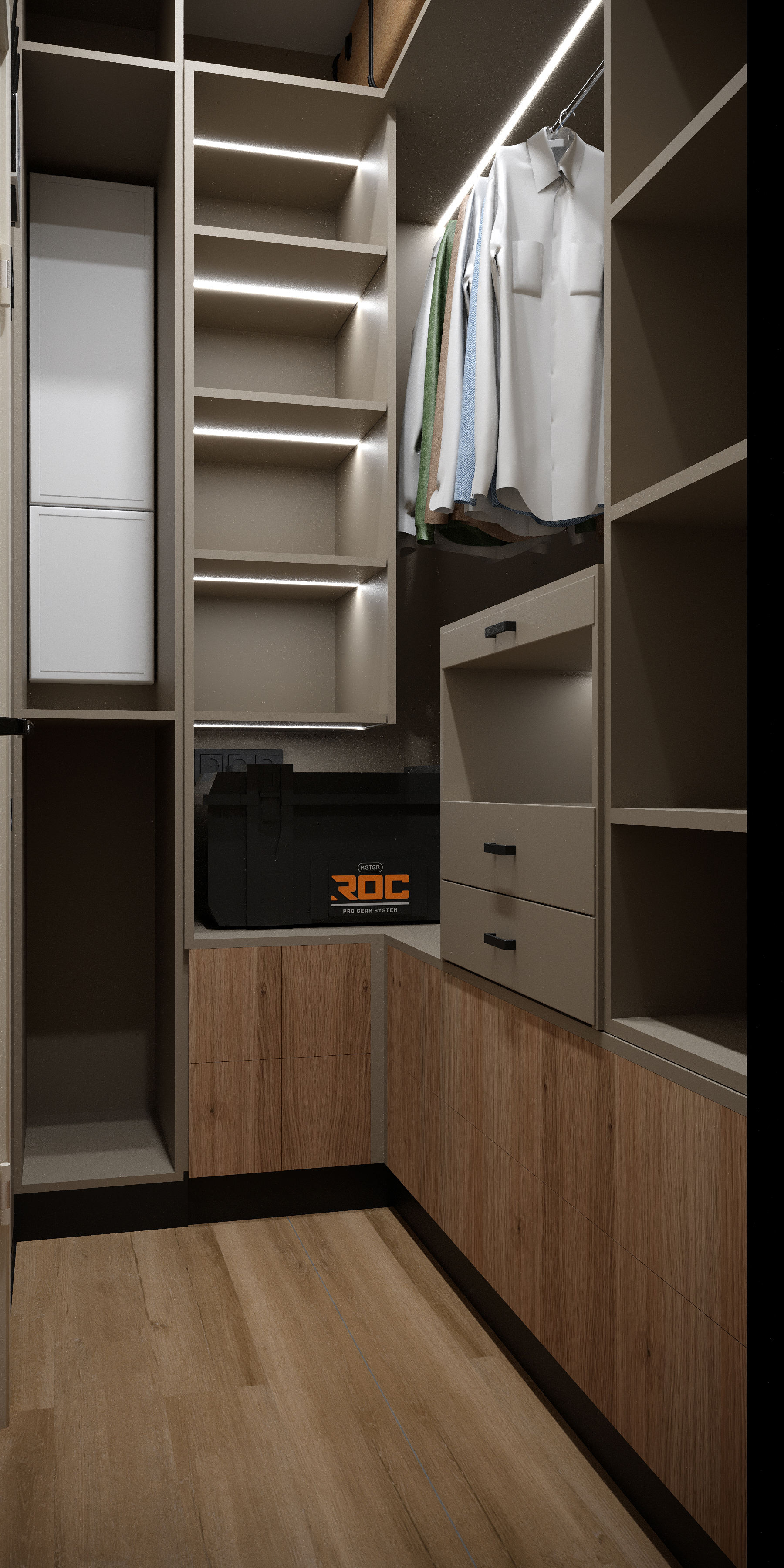 Flat project for the family with a teenager-27