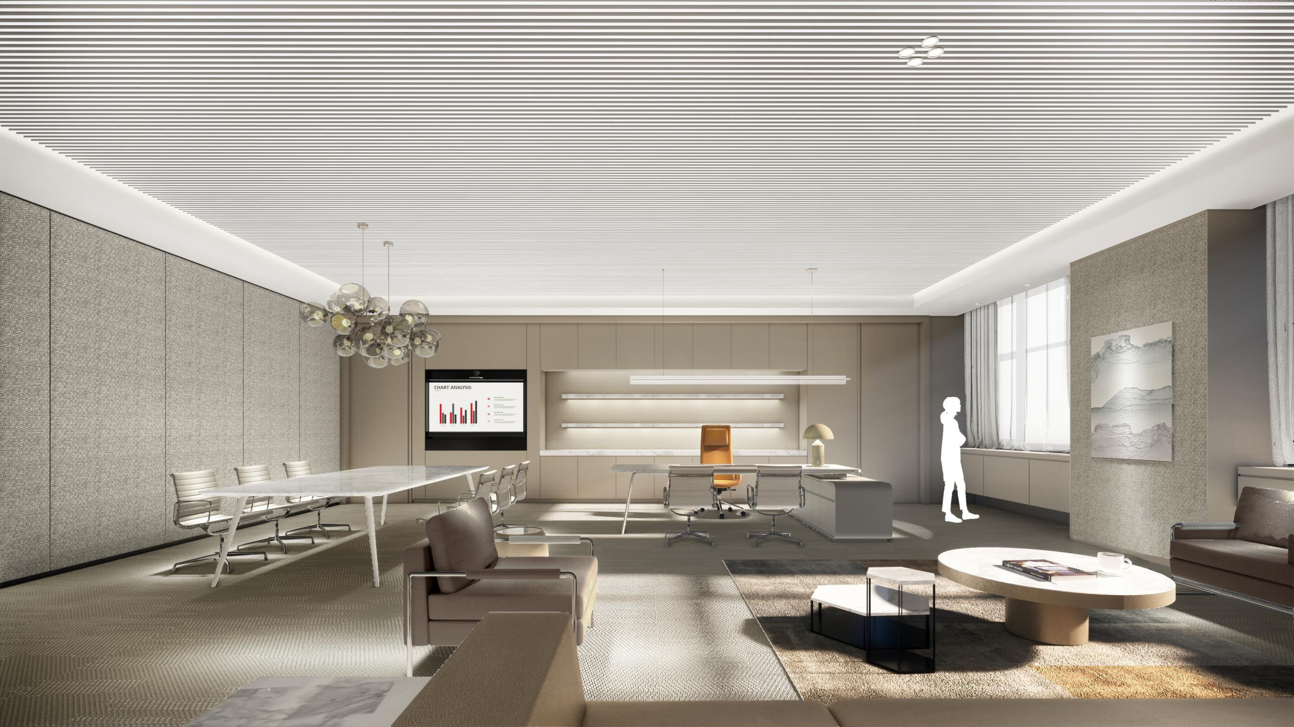 制药公司办公室及员工餐厅设计-12