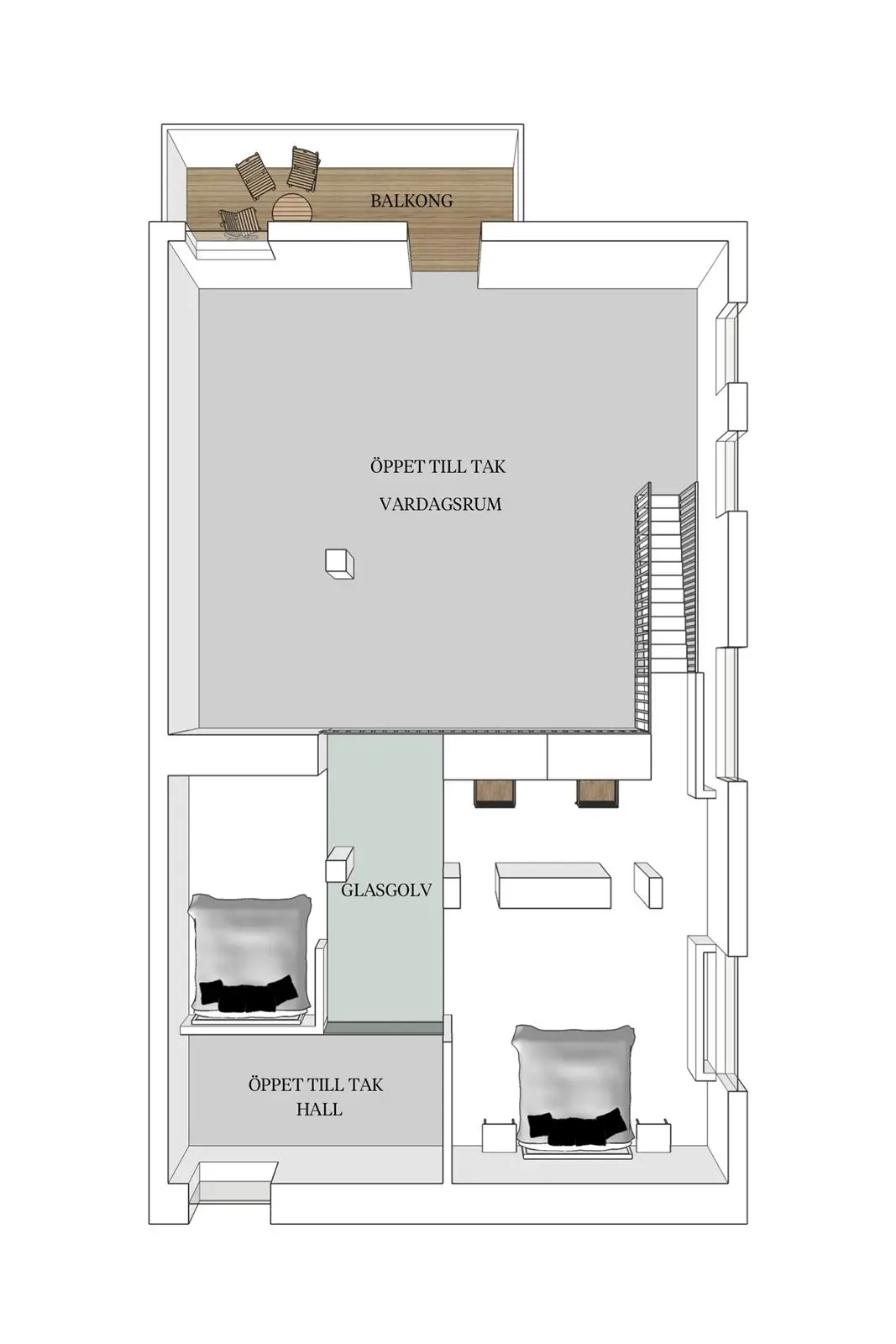 双层工业风公寓，打造私密舒适空间-20