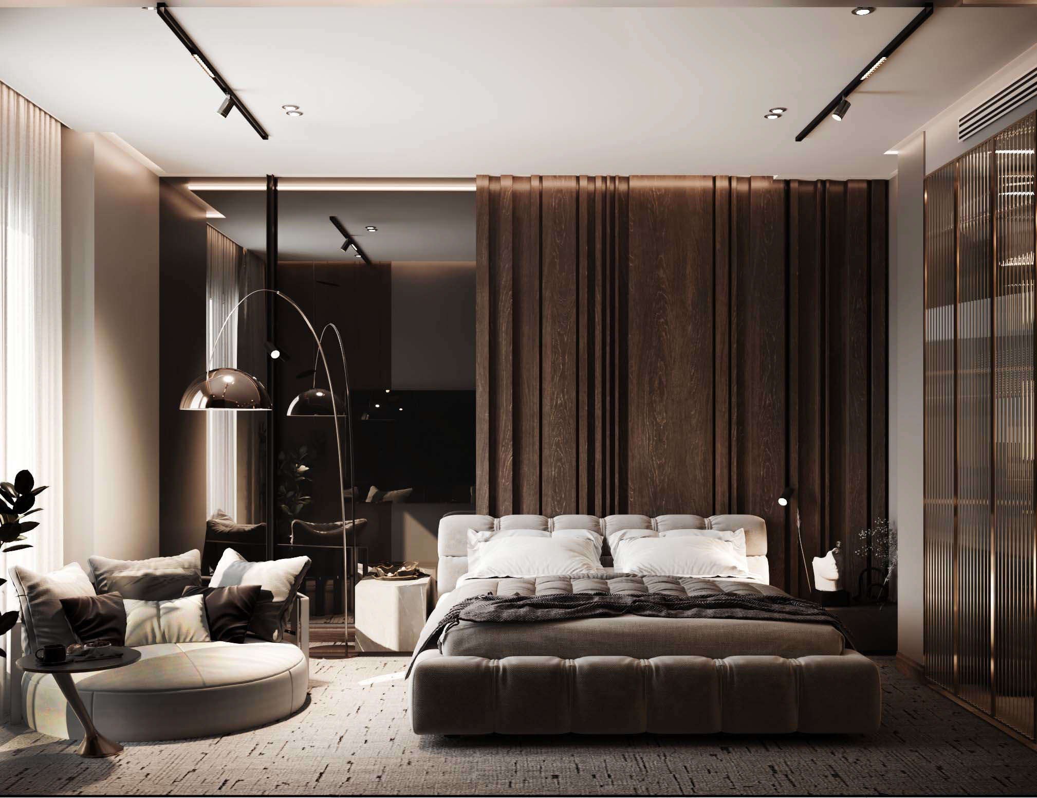 深色静谧空间  营造家的温馨感！-13