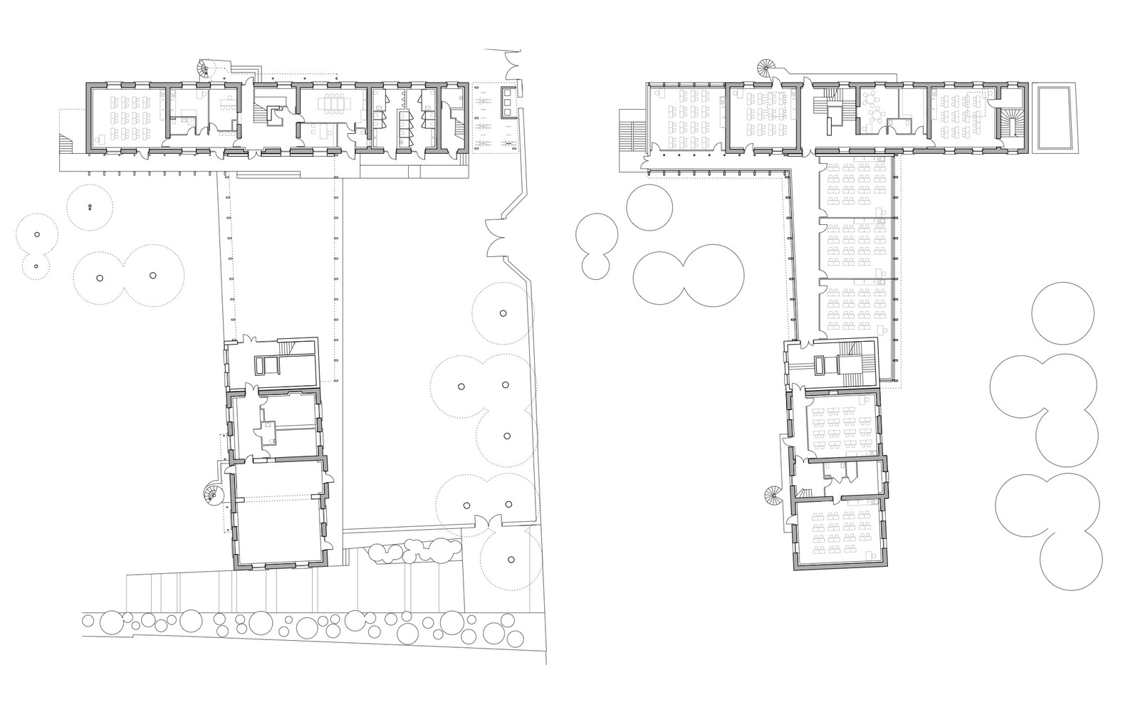 法国 Le Grand Lemps 小学的木质桥梁建筑-18