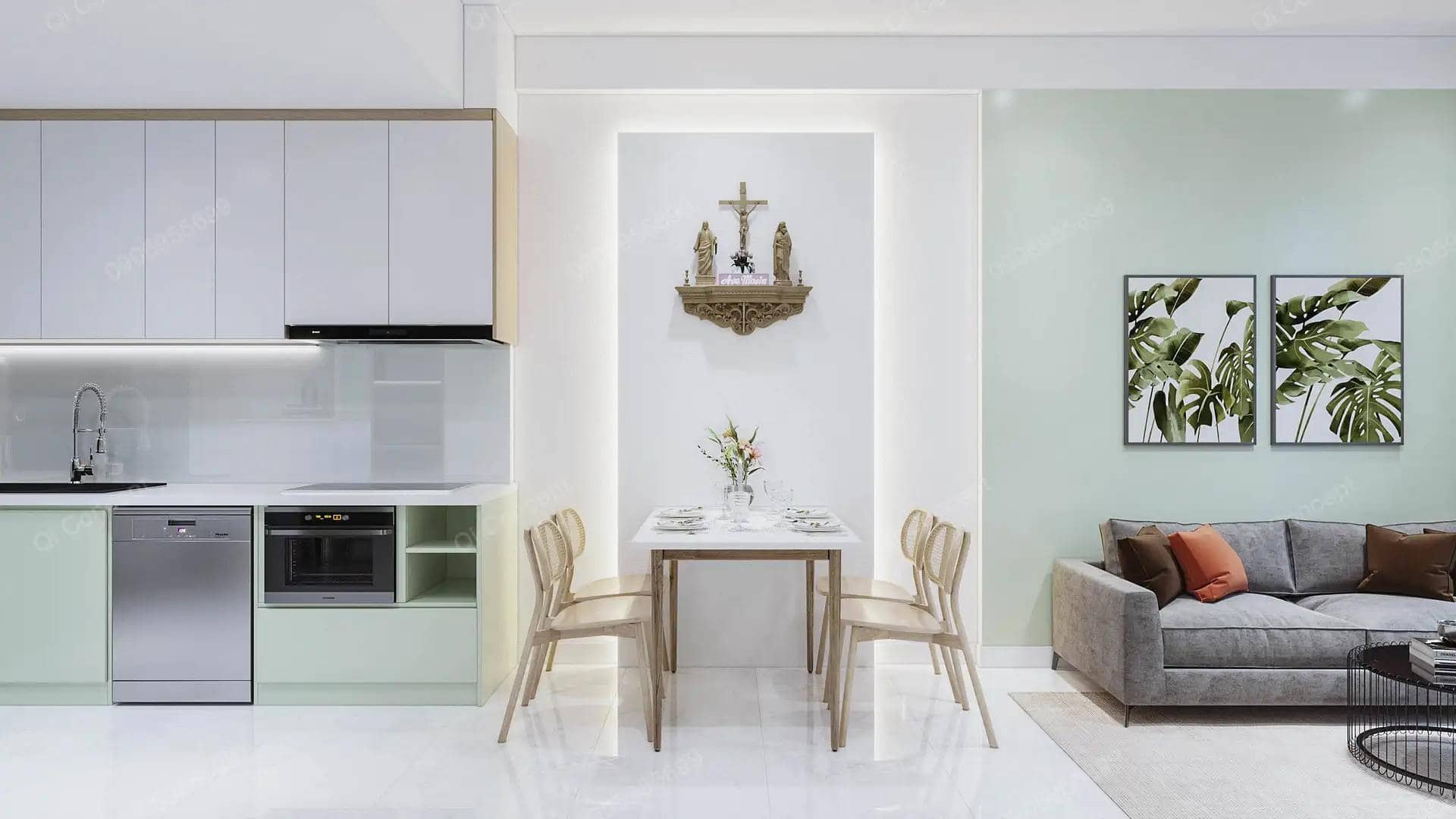 Picity两居室公寓设计丨越南胡志明市丨EKE-17