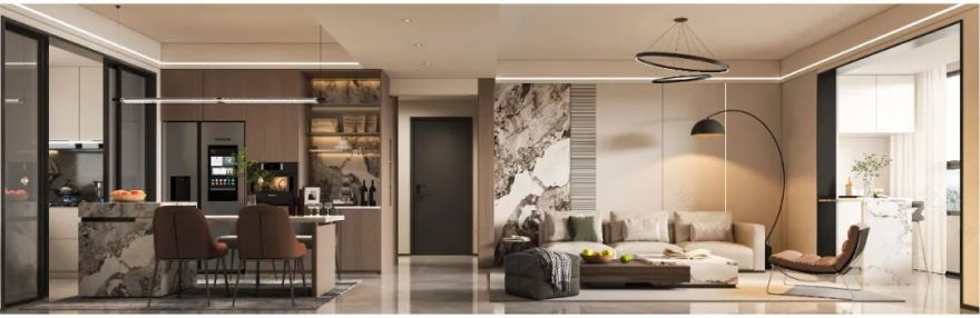 西安万熙天地意式轻奢家居设计丨中国西安丨西安大小空间设计-14