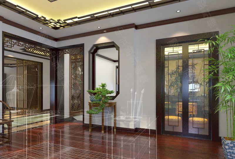 南京中山陵办公区新中式售楼处设计-19