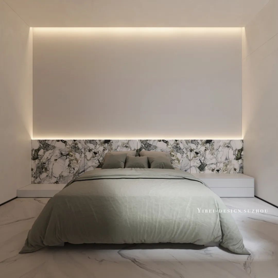 黑白奢石,打造现代都市家居之美丨中国苏州丨YIBEI DESIGN-25