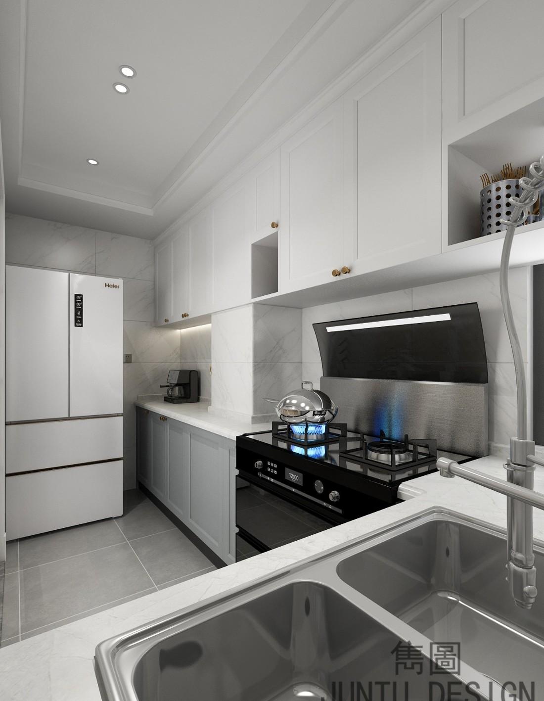 广州盈翠华庭唐宅美式家居改造-34