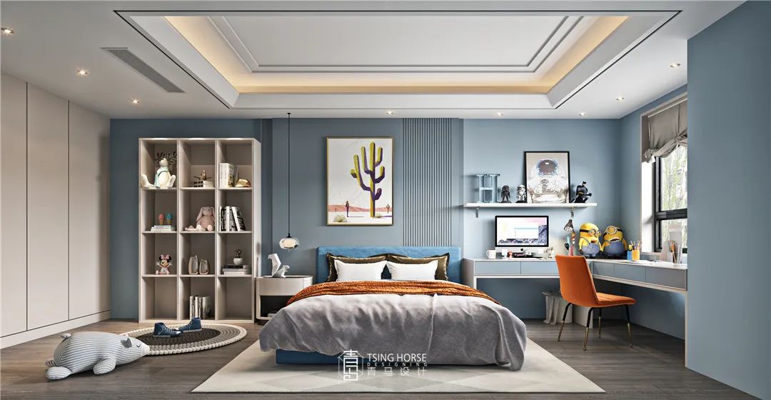 南飞鸿鸿锦城200㎡复式新中式设计丨青马别墅空间设计-52
