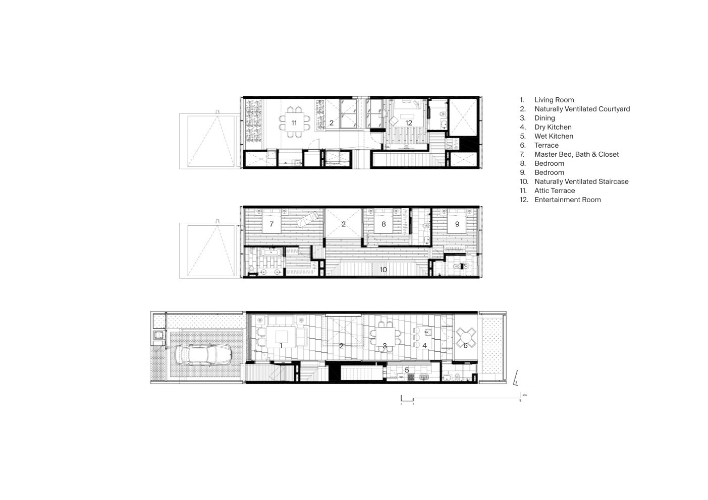 新加坡楔形屋顶混凝土住宅-27