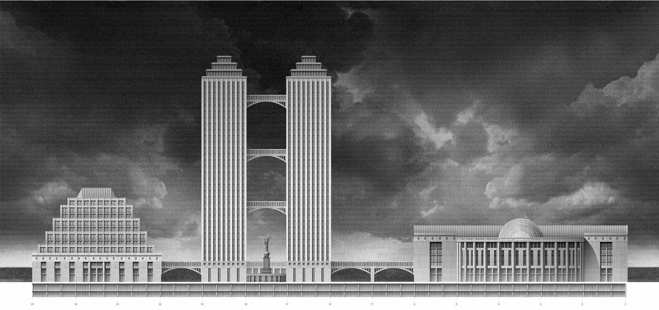 Perm 市行政商业中心 | 现代风格展现多功能空间魅力-2