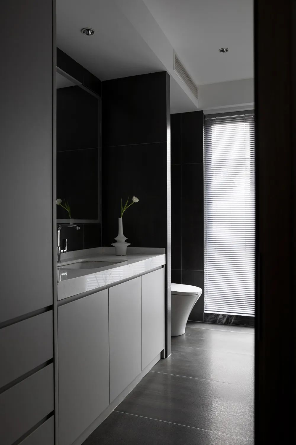 黑白灰的现代简约之家丨中国杭州丨意墅空间设计-58