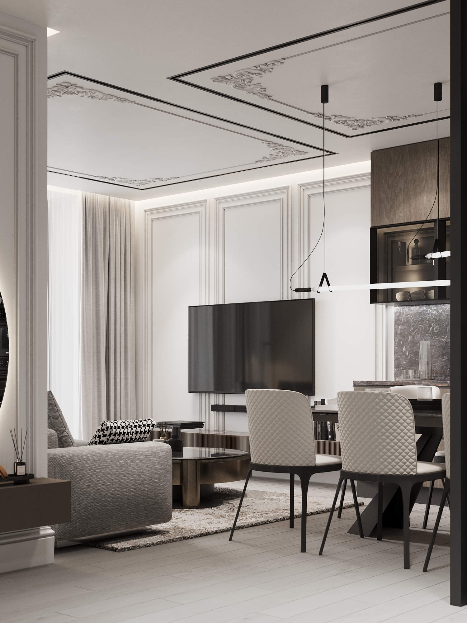 90㎡高级灰色系公寓设计 至素至简，气质非凡！-11