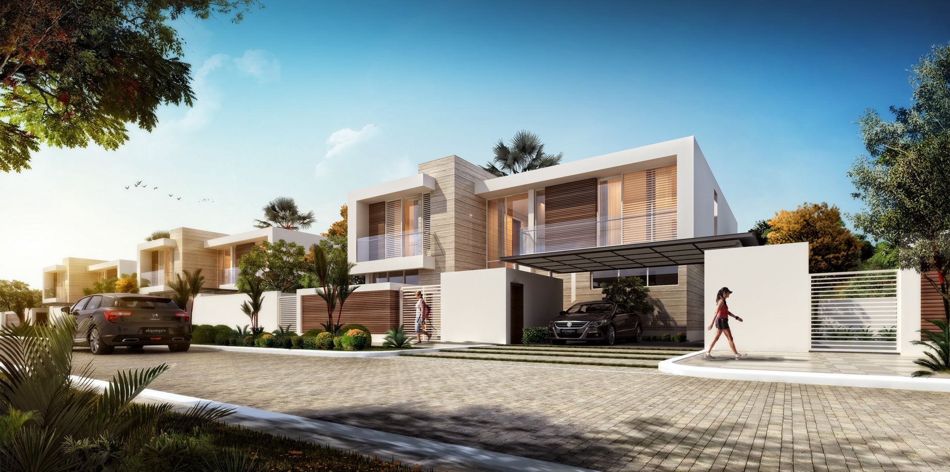 阿布扎比现代别墅社区-3